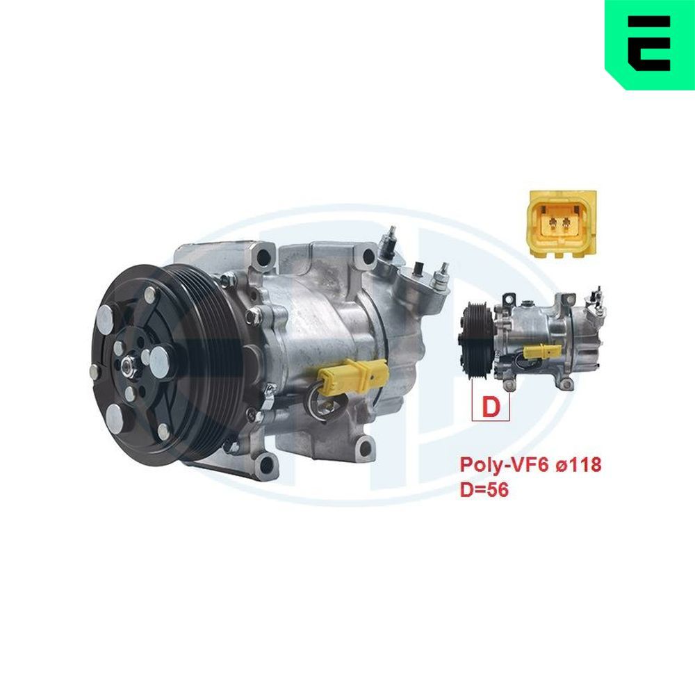Компресор кондиціонера ERA 670003 - zapix