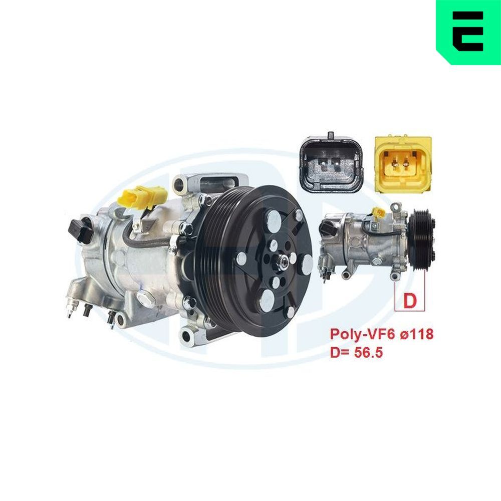 Компресор кондиціонера ERA 670066 - zapix