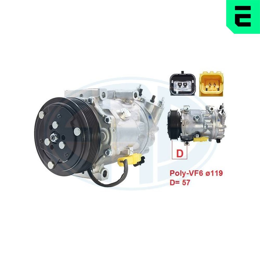 Компресор кондиціонера ERA 670079 - zapix