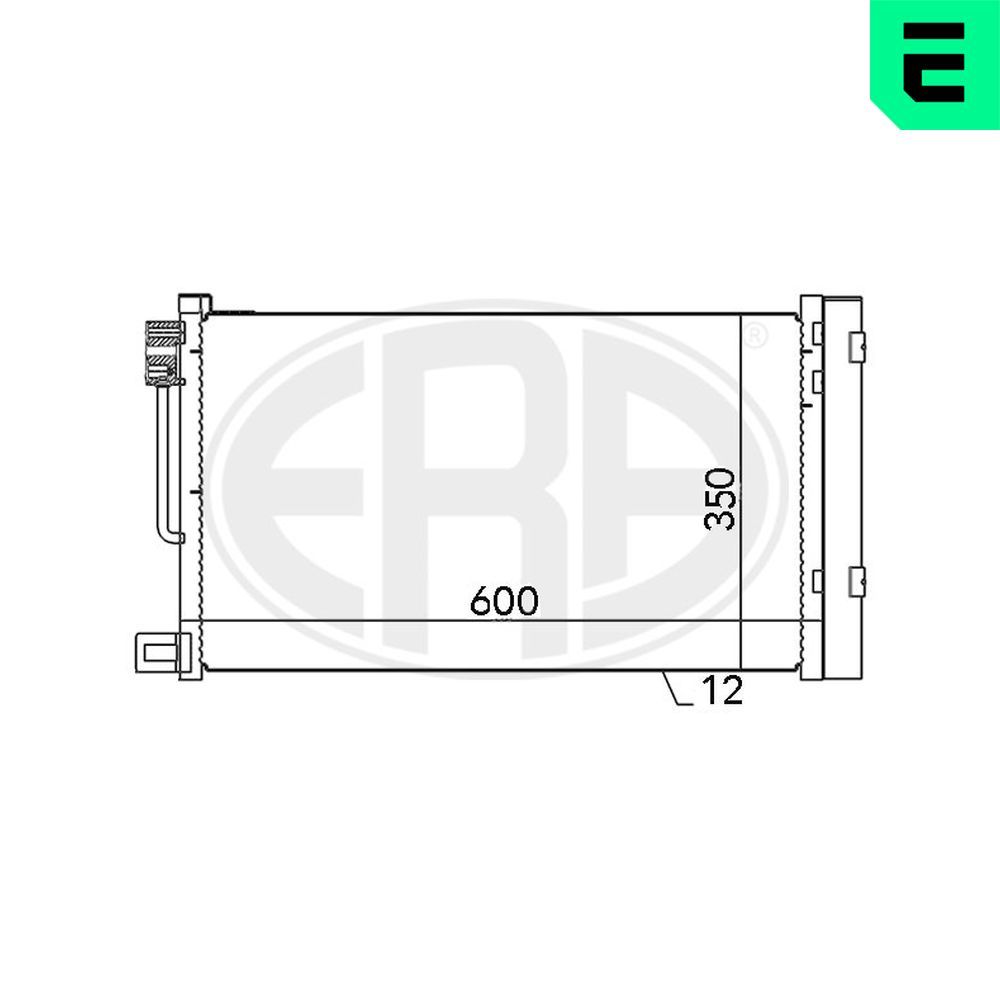 Радіатор кондиціонера ERA 667010 - zapix