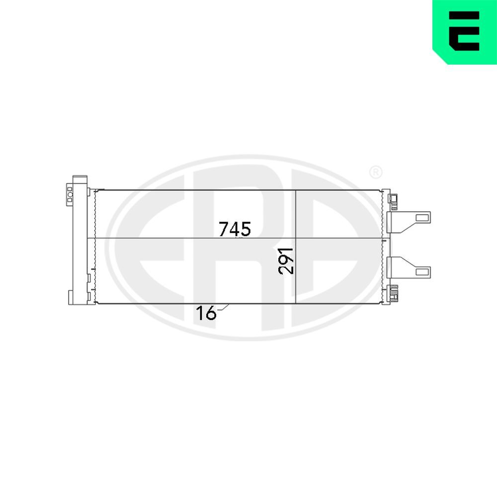 Радіатор кондиціонера ERA 667023 - zapix