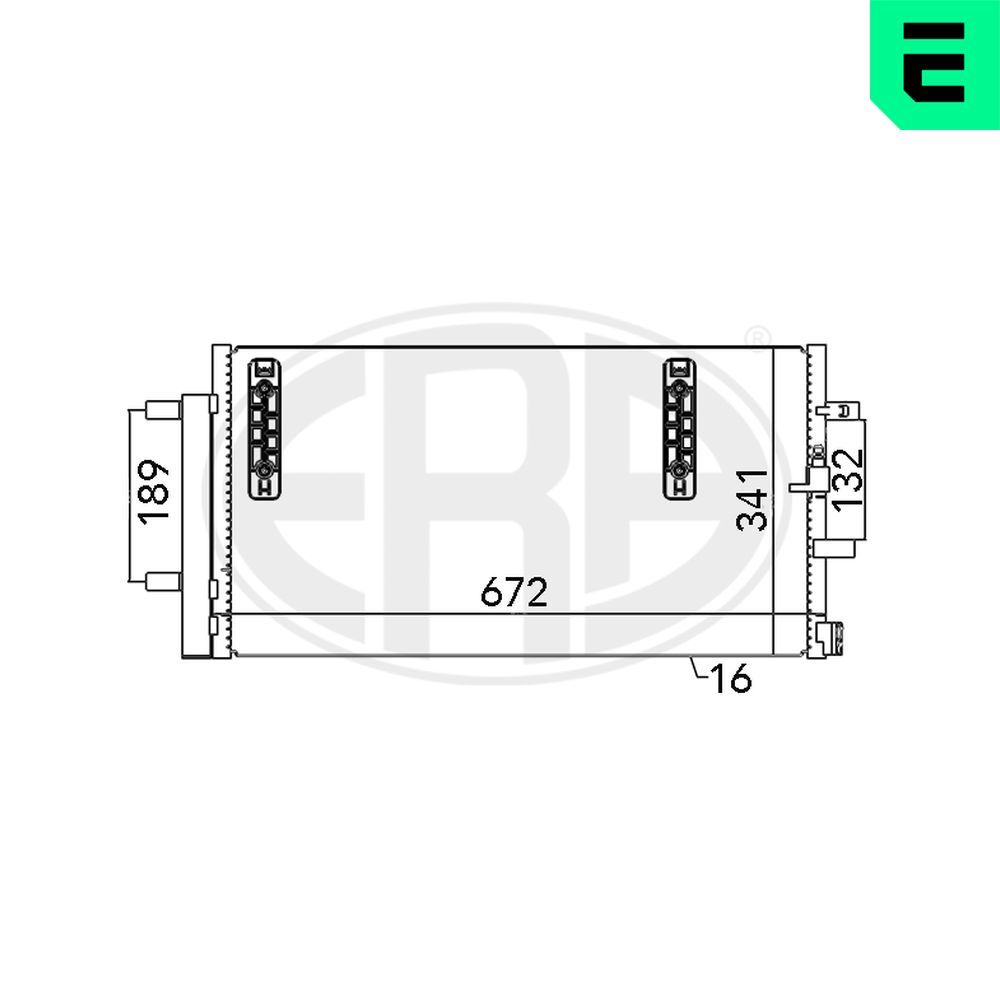 Радіатор кондиціонера ERA 667048 - zapix