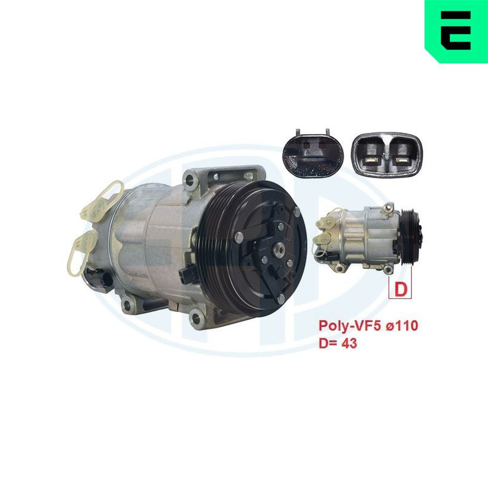 Компресор кондиціонера ERA 670091 - zapix