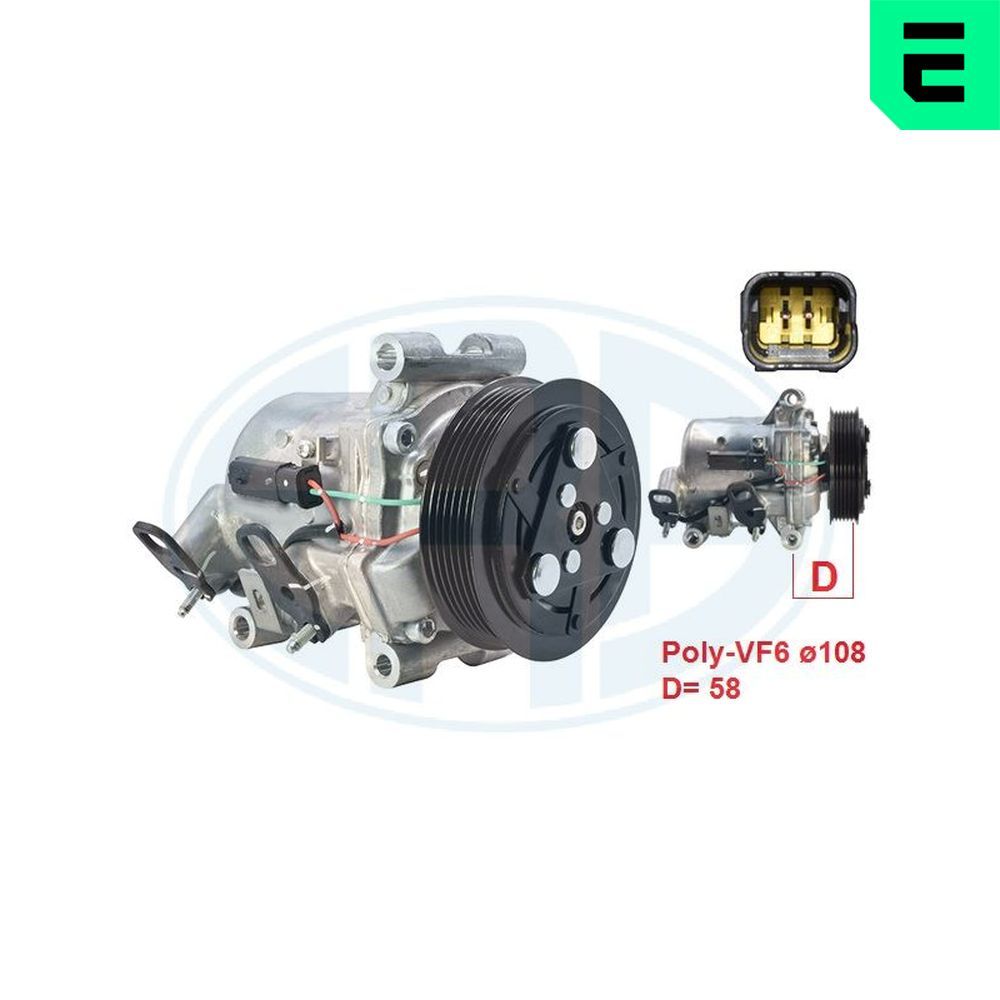 Компресор кондиціонера ERA 670108 - zapix