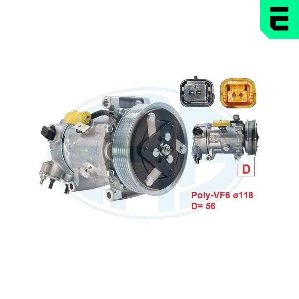 Компресор кондиціонера ERA 670116 - zapix