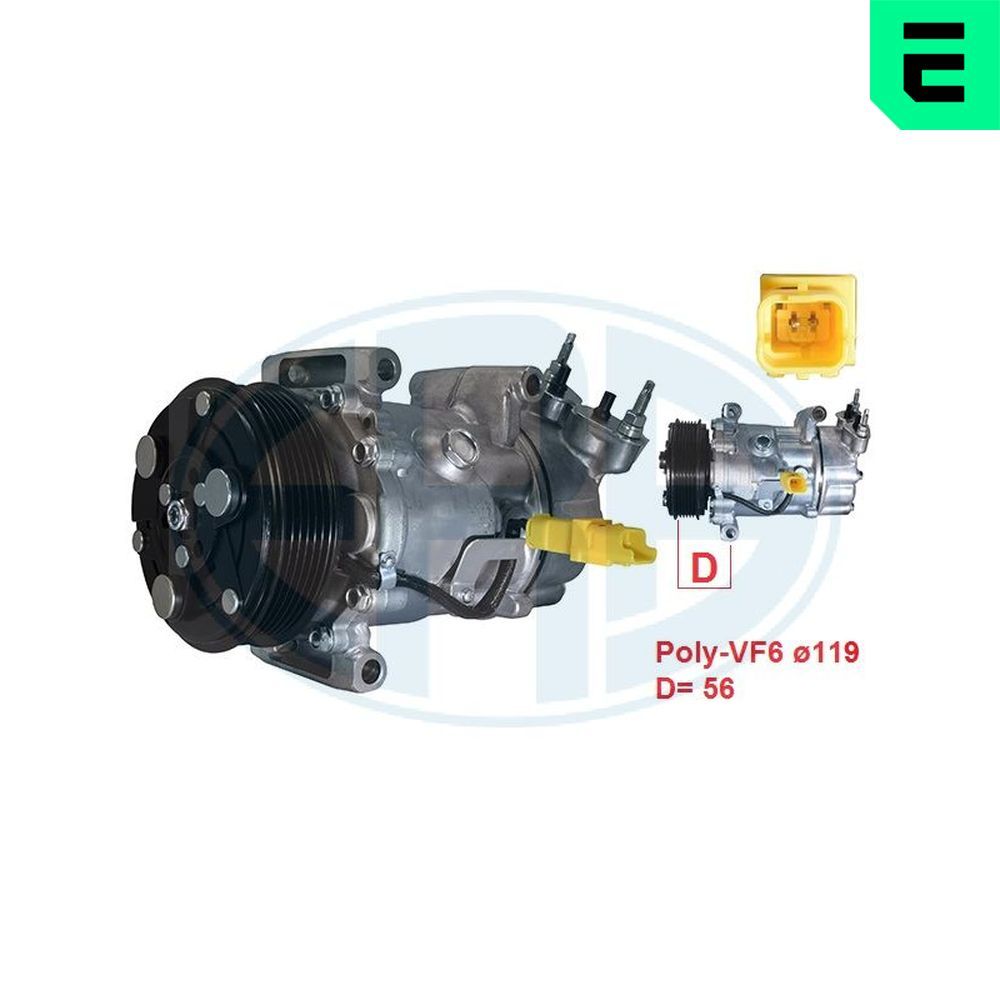 Компресор кондиціонера ERA 670126 - zapix