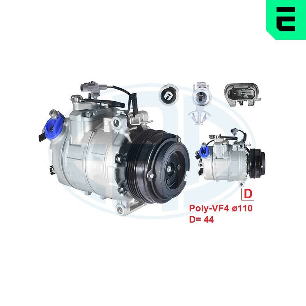 Компресор кондиціонера ERA 670150 - zapix