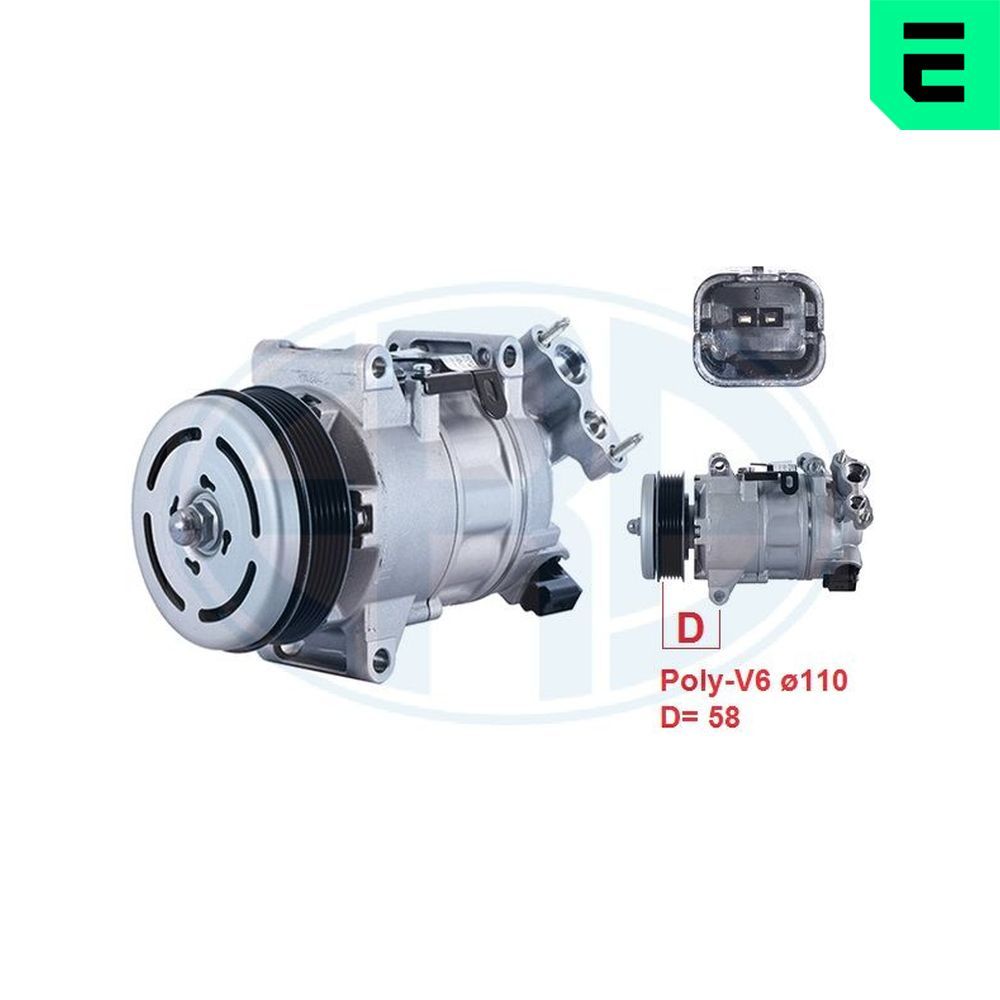 Компресор кондиціонера ERA 670167 - zapix