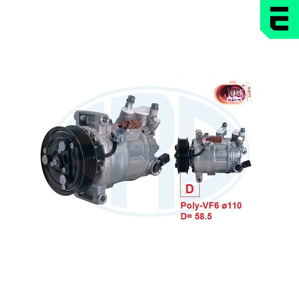 Компресор кондиціонера ERA 670180 - zapix