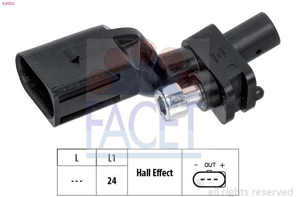 Датчик положення колінчастого валу FACET 90552 - zapix
