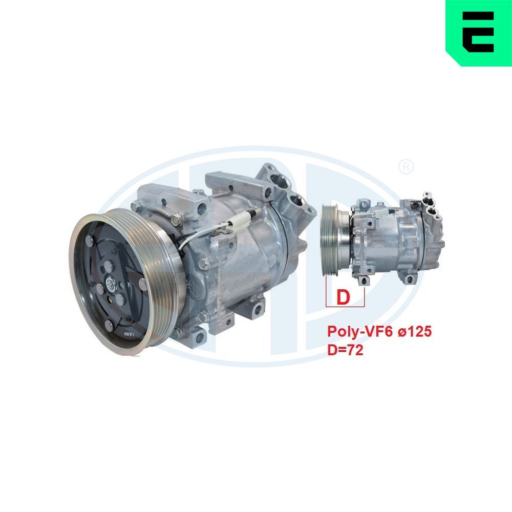 Компресор кондиціонера ERA 670187 - zapix