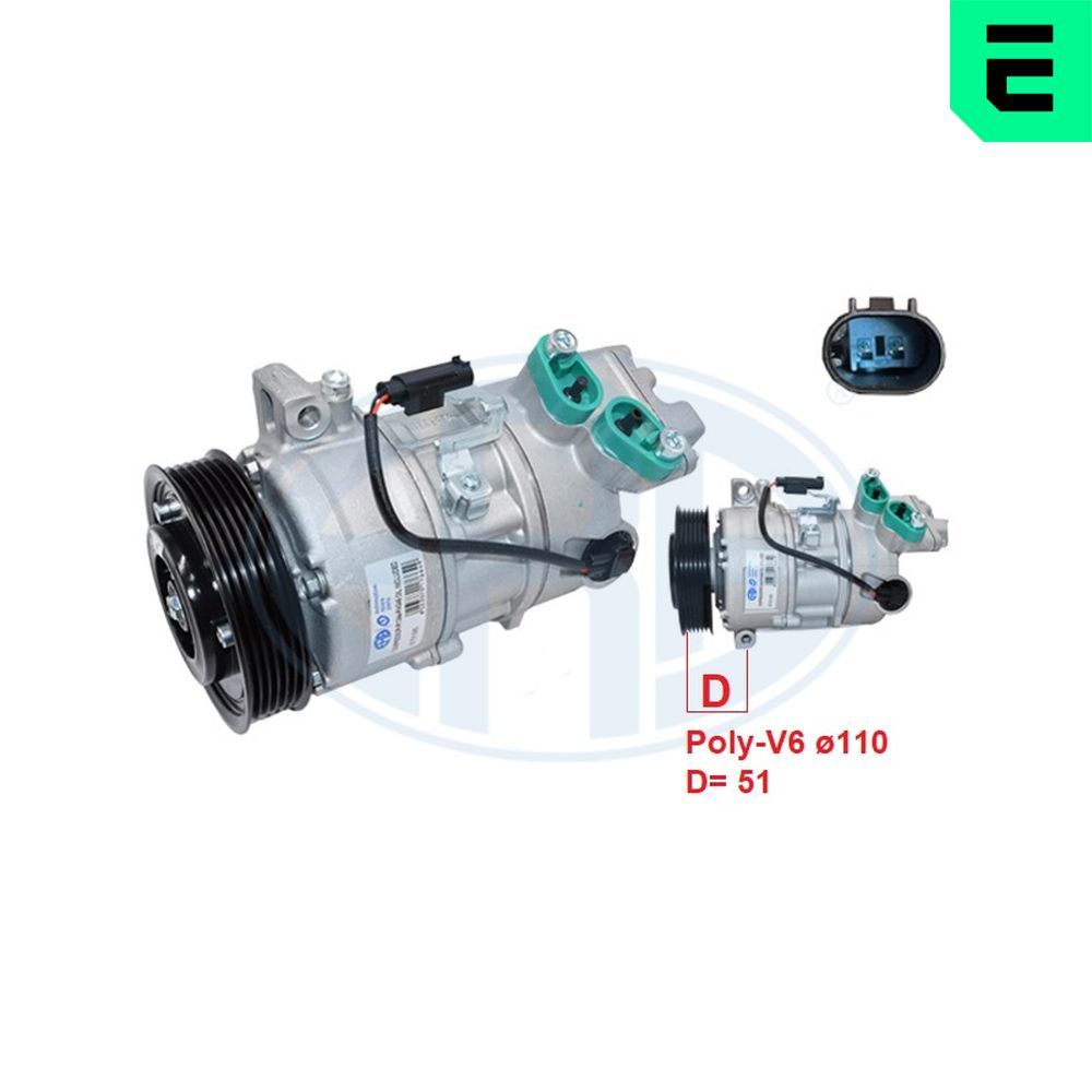 Компресор кондиціонера ERA 670195 - zapix
