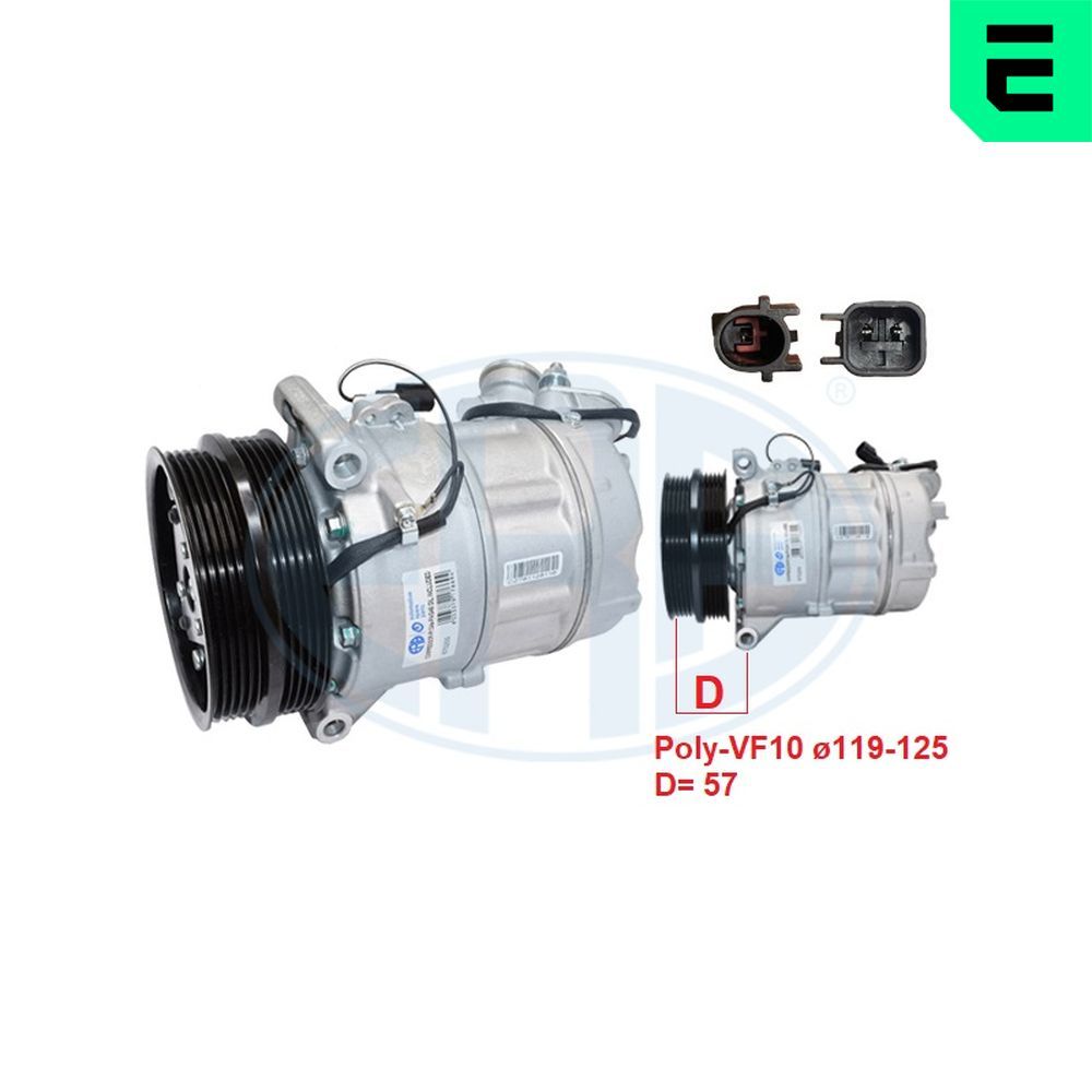 Компресор кондиціонера ERA 670200 - zapix