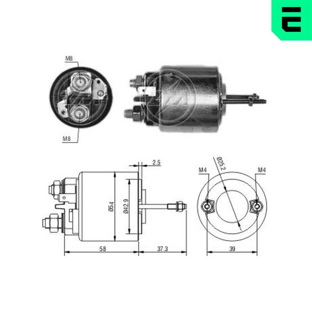 Втягуюче реле стартера ERA ZM597 - zapix