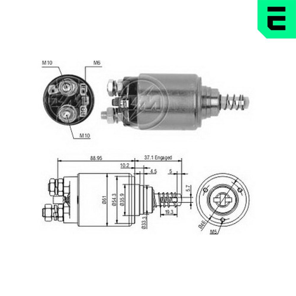 Втягуюче реле стартера ERA ZM645 - zapix
