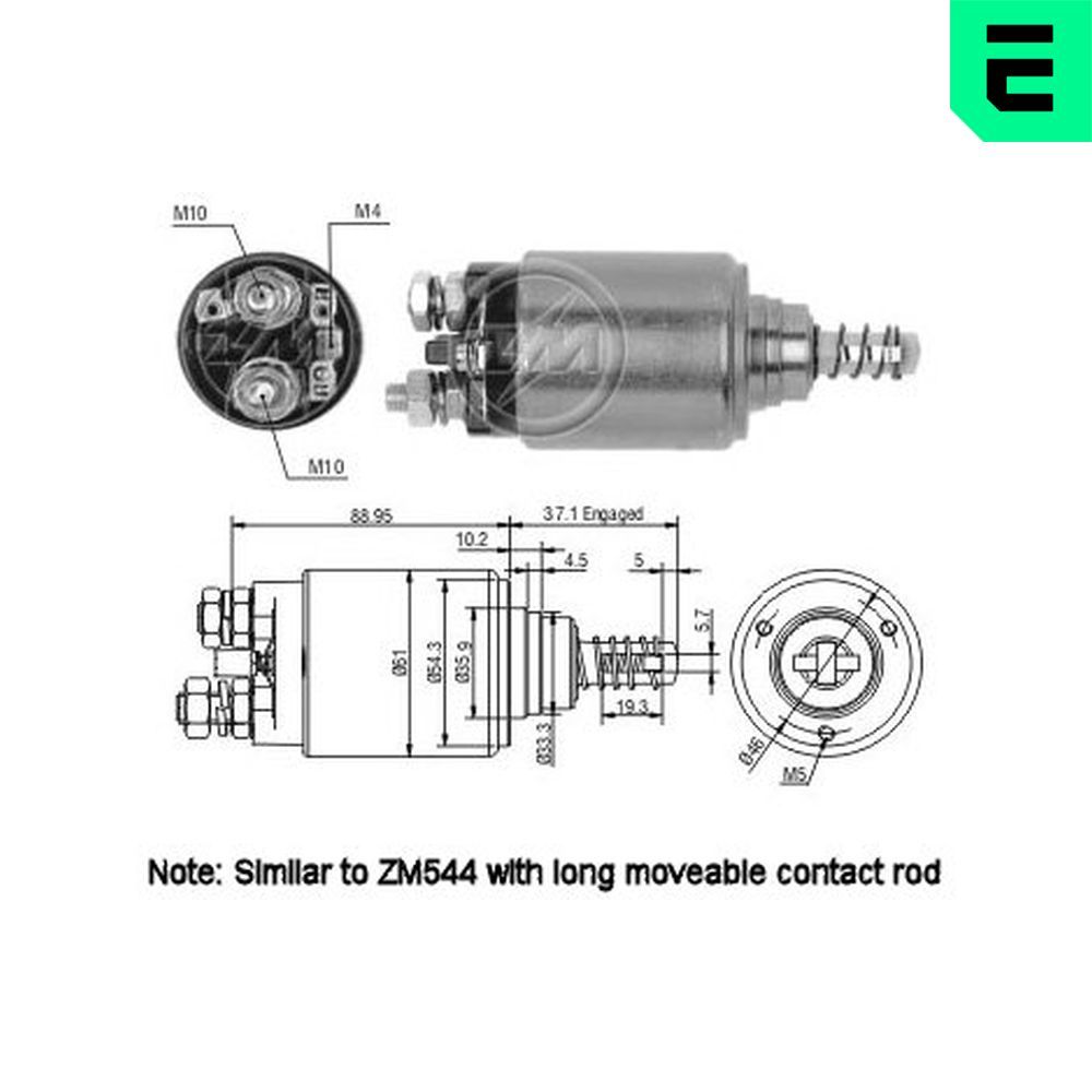 Втягуюче реле стартера ERA ZM744 - zapix