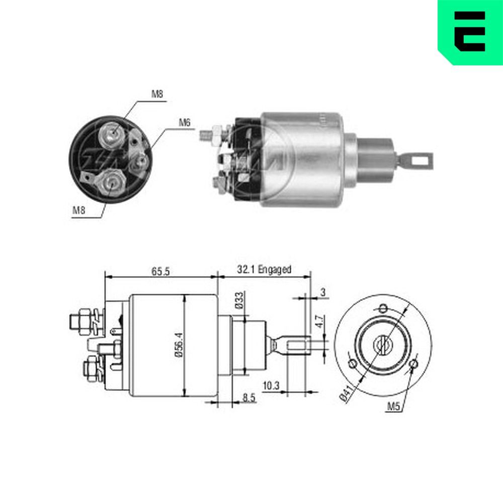 Втягуюче реле стартера ERA ZM775 - zapix