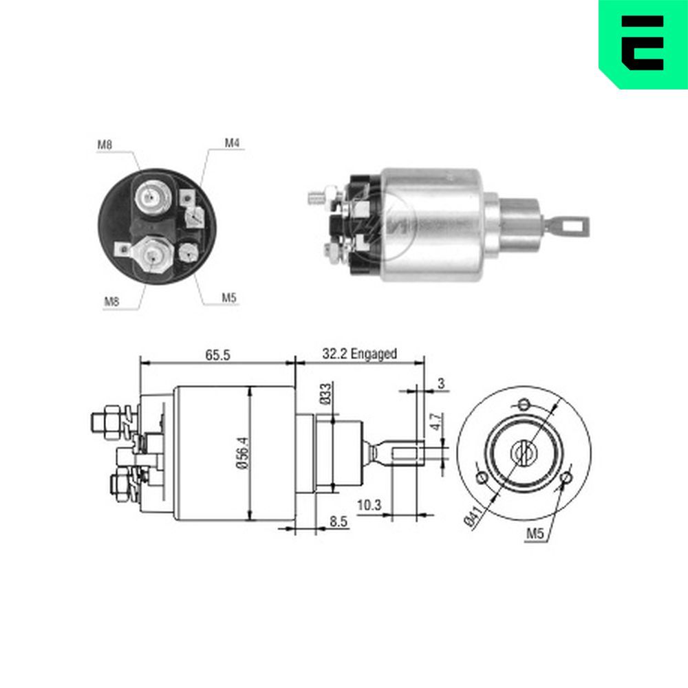 Втягуюче реле стартера ERA ZM874 - zapix