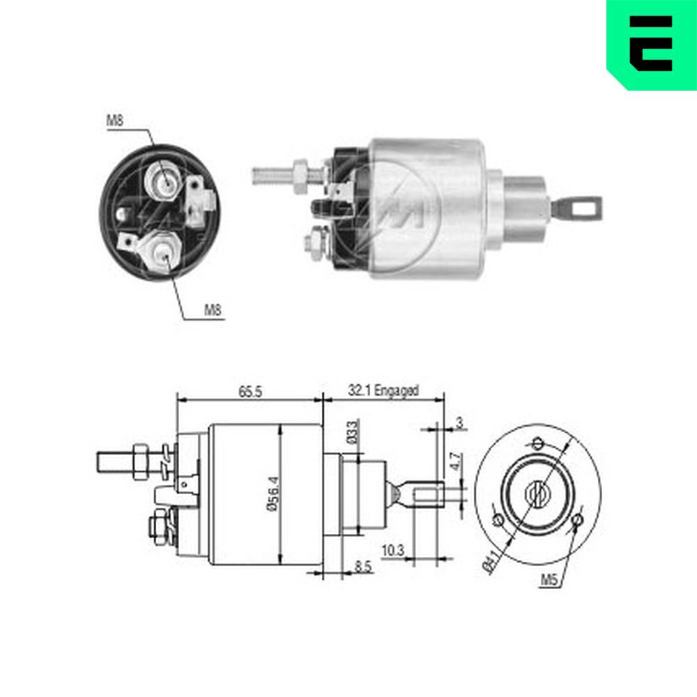 Втягуюче реле стартера ERA ZM876 - zapix