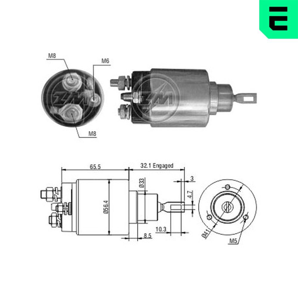 Втягуюче реле стартера ERA ZM977 - zapix