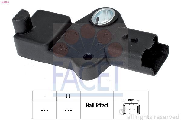 Датчик положення колінчастого валу FACET 90524 - zapix