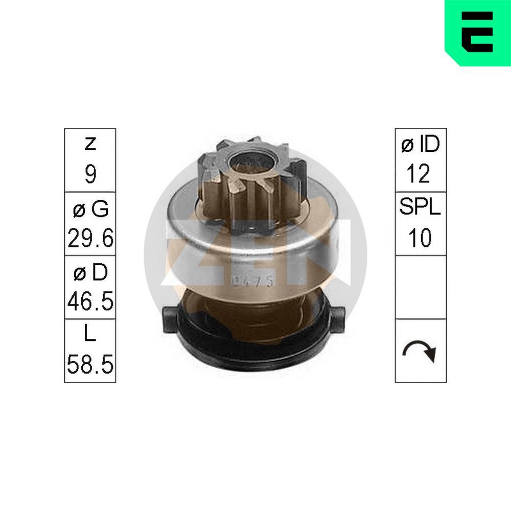 Бендикс стартера ERA ZN0475 - zapix