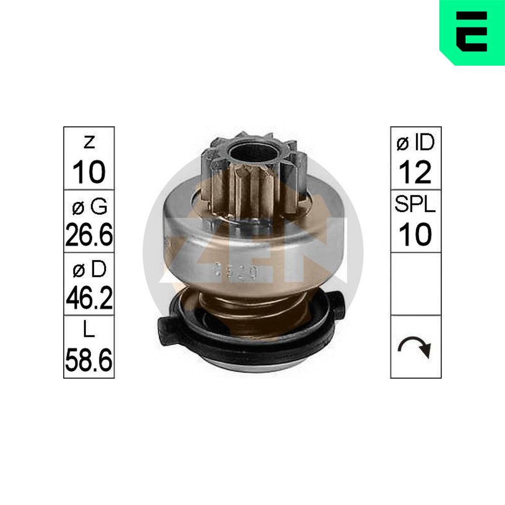 Бендикс стартера ERA ZN0520 - zapix