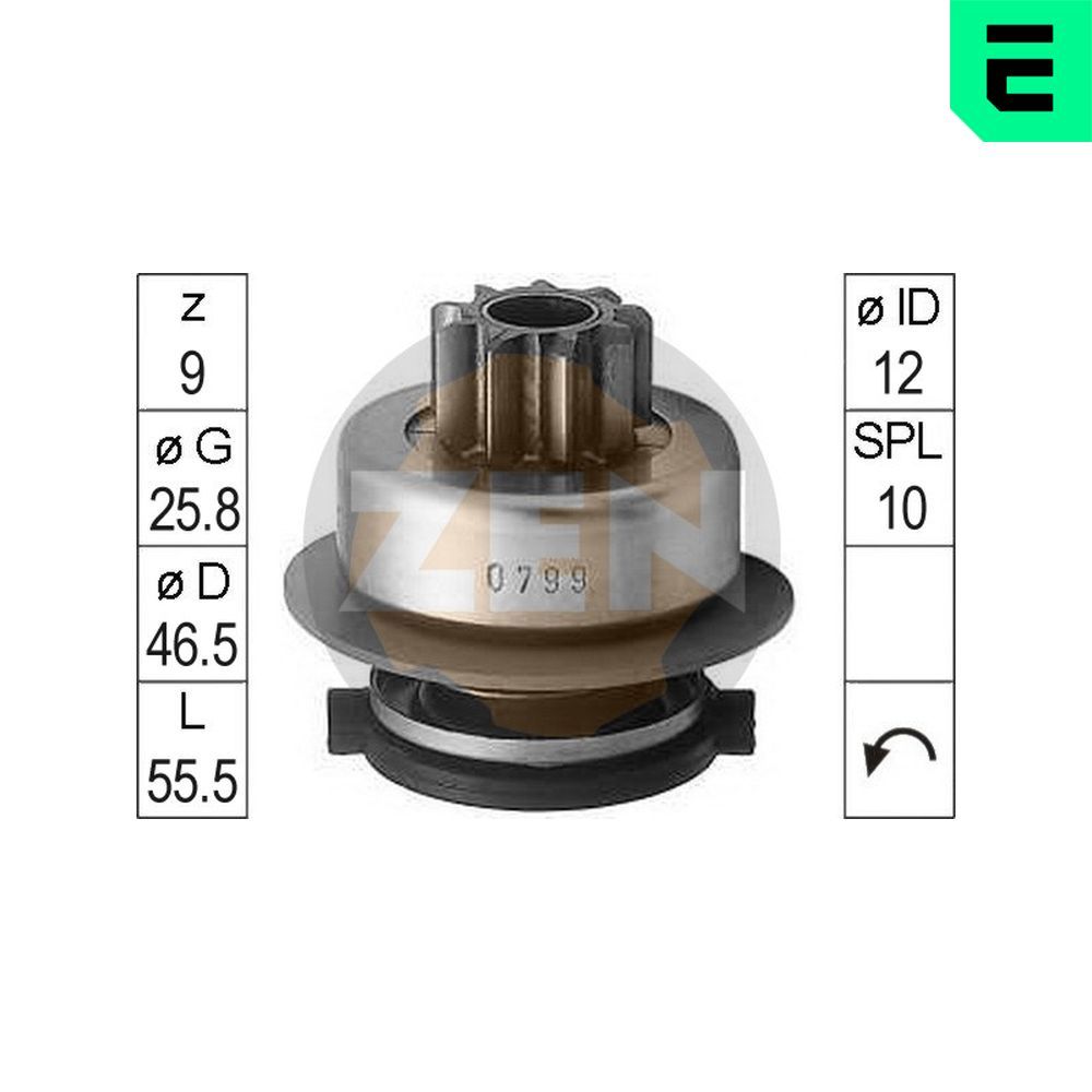 Бендикс стартера ERA ZN0799 - zapix