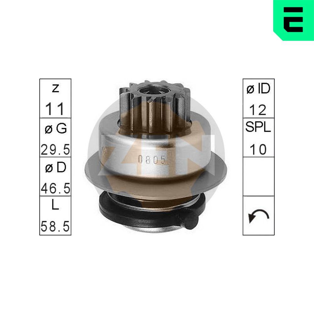 Бендикс стартера ERA ZN0805 - zapix