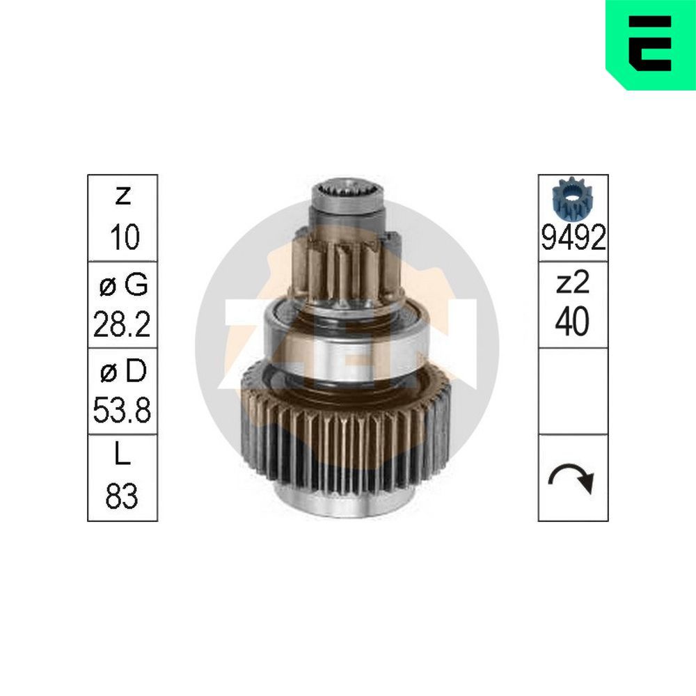 Бендикс стартера ERA ZN0817 - zapix