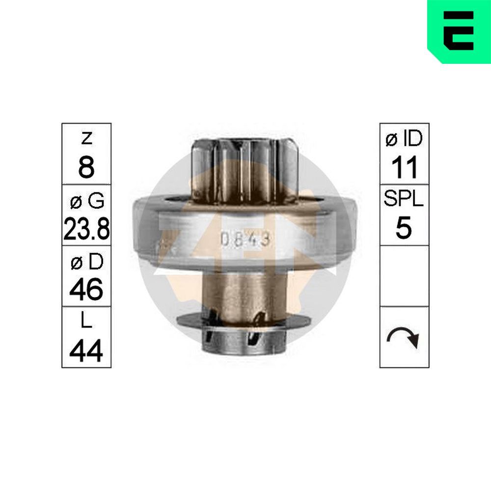 Бендикс стартера ERA ZN0843 - zapix