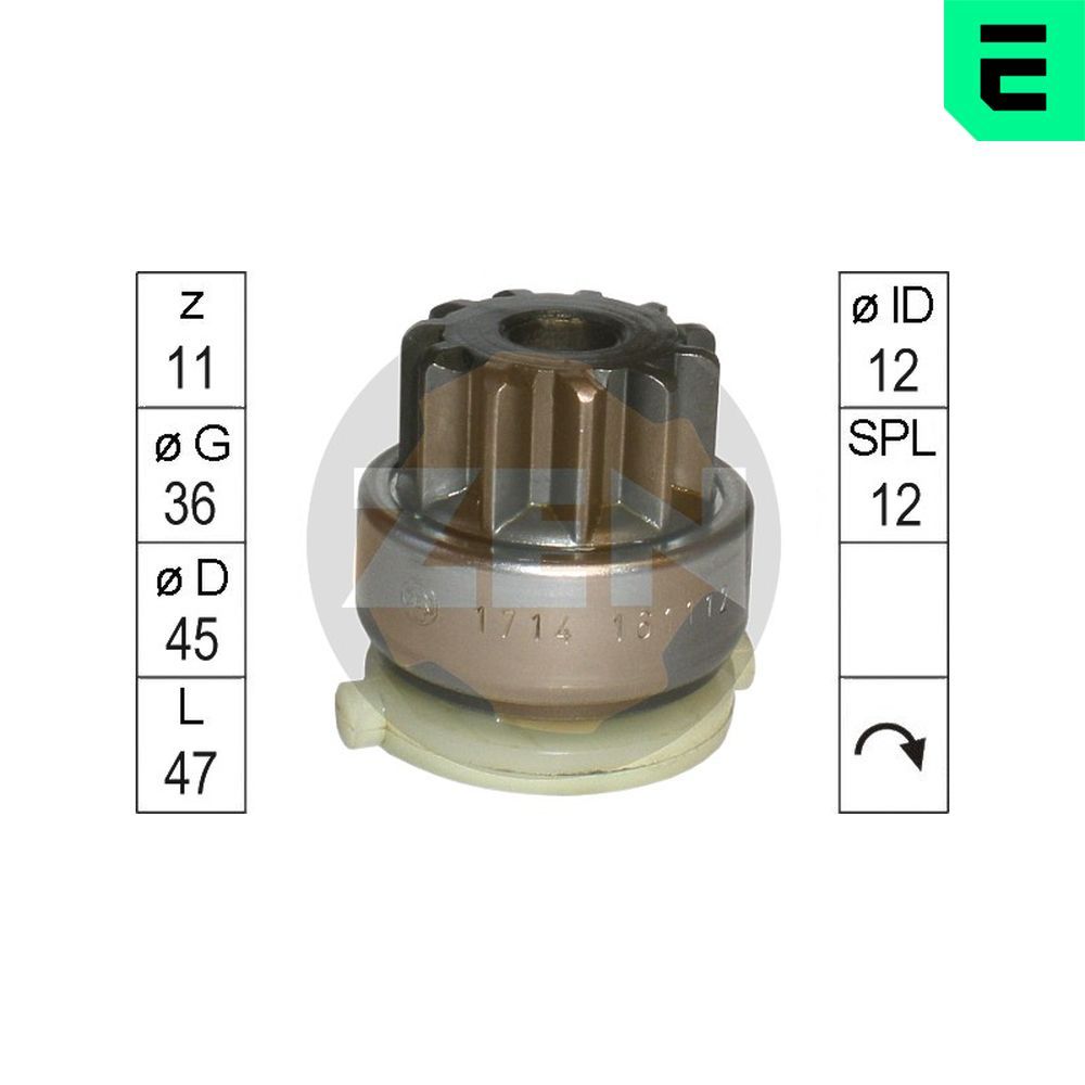 Бендикс стартера ERA ZN1714 - zapix