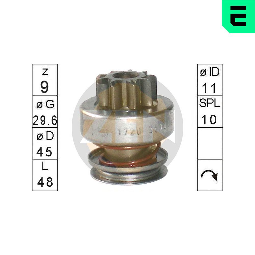 Бендикс стартера ERA ZN1720 - zapix