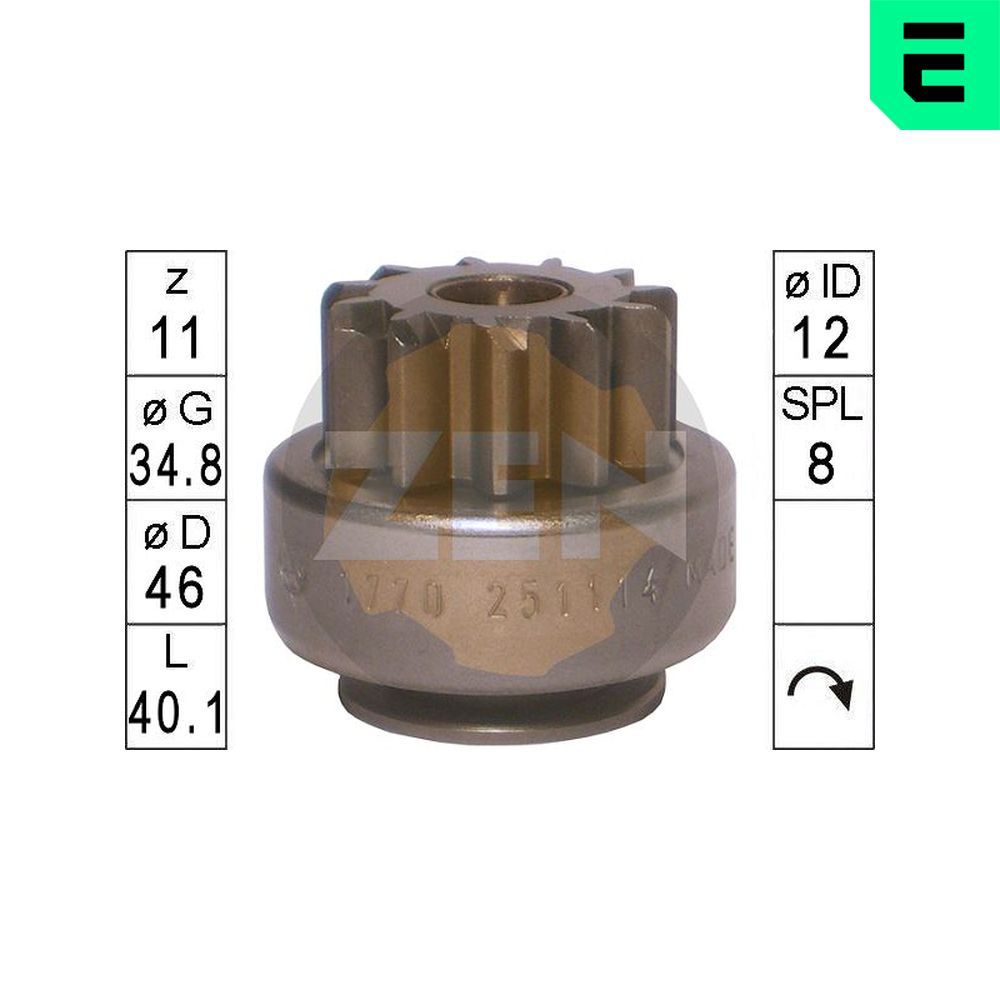 Бендикс стартера ERA ZN1770 - zapix