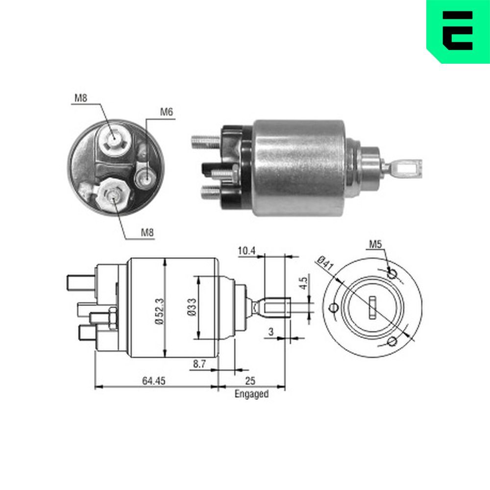 Втягуюче реле стартера ERA ZM1371 - zapix
