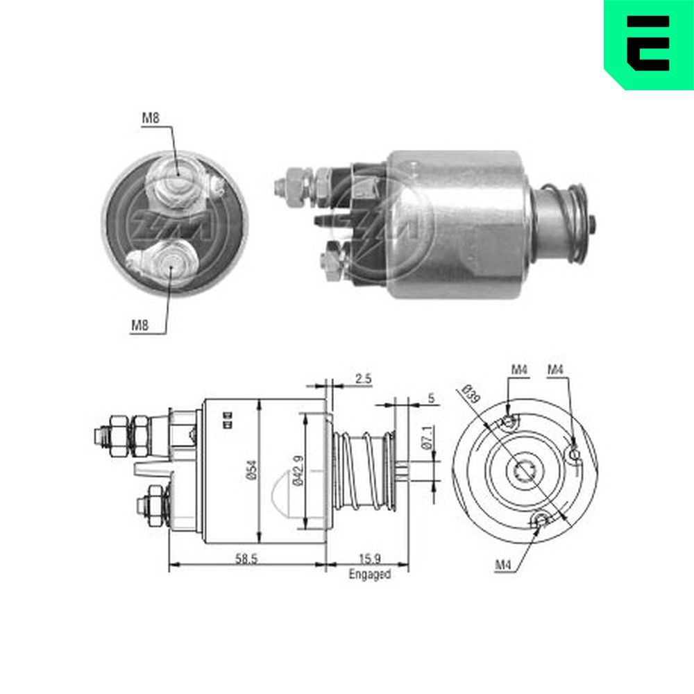 Втягуюче реле стартера ERA ZM1495 - zapix
