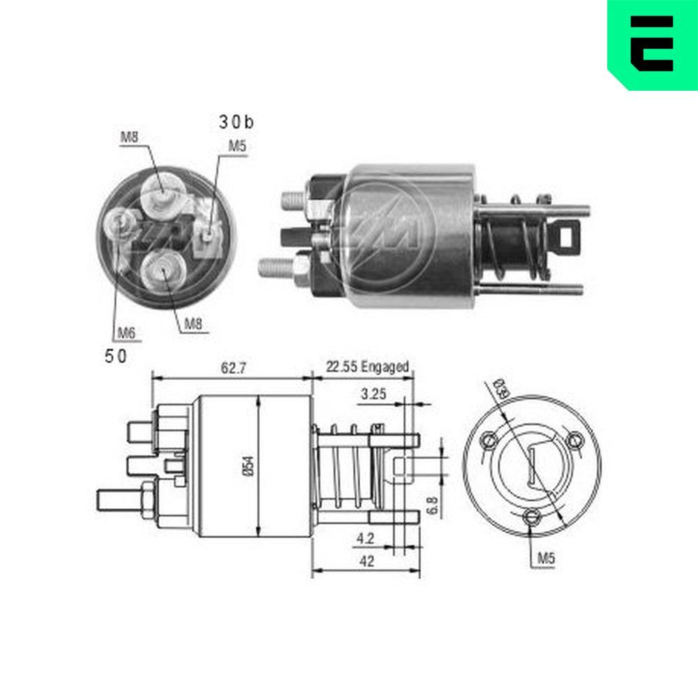Втягуюче реле стартера ERA ZM2395 - zapix