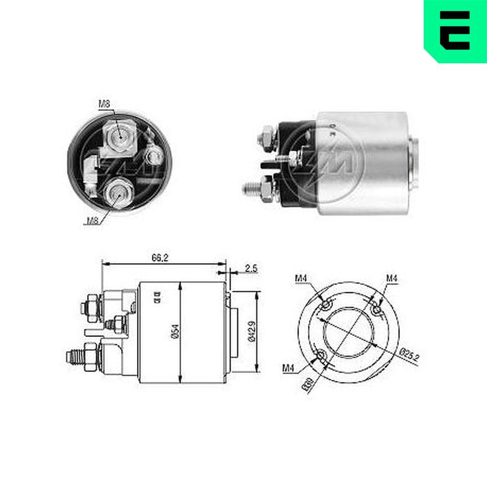 Втягуюче реле стартера ERA ZM3497 - zapix