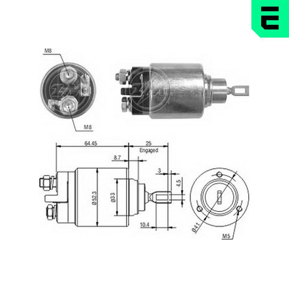 Втягуюче реле стартера ERA ZM372 - zapix
