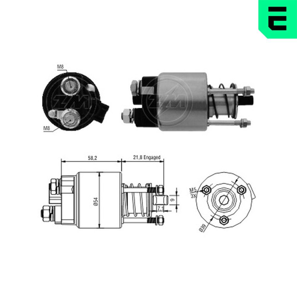 Втягуюче реле стартера ERA ZM397 - zapix