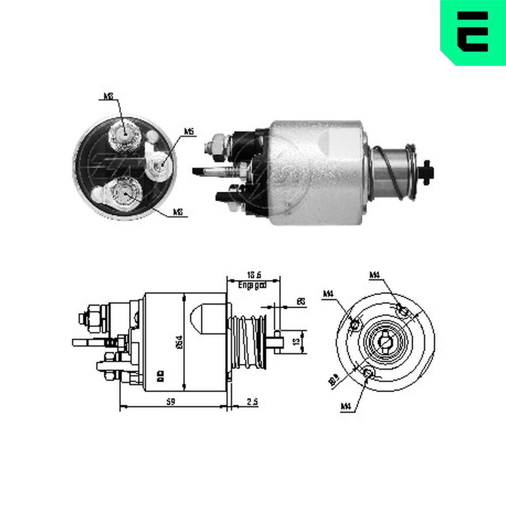 Втягуюче реле стартера ERA ZM5494 - zapix