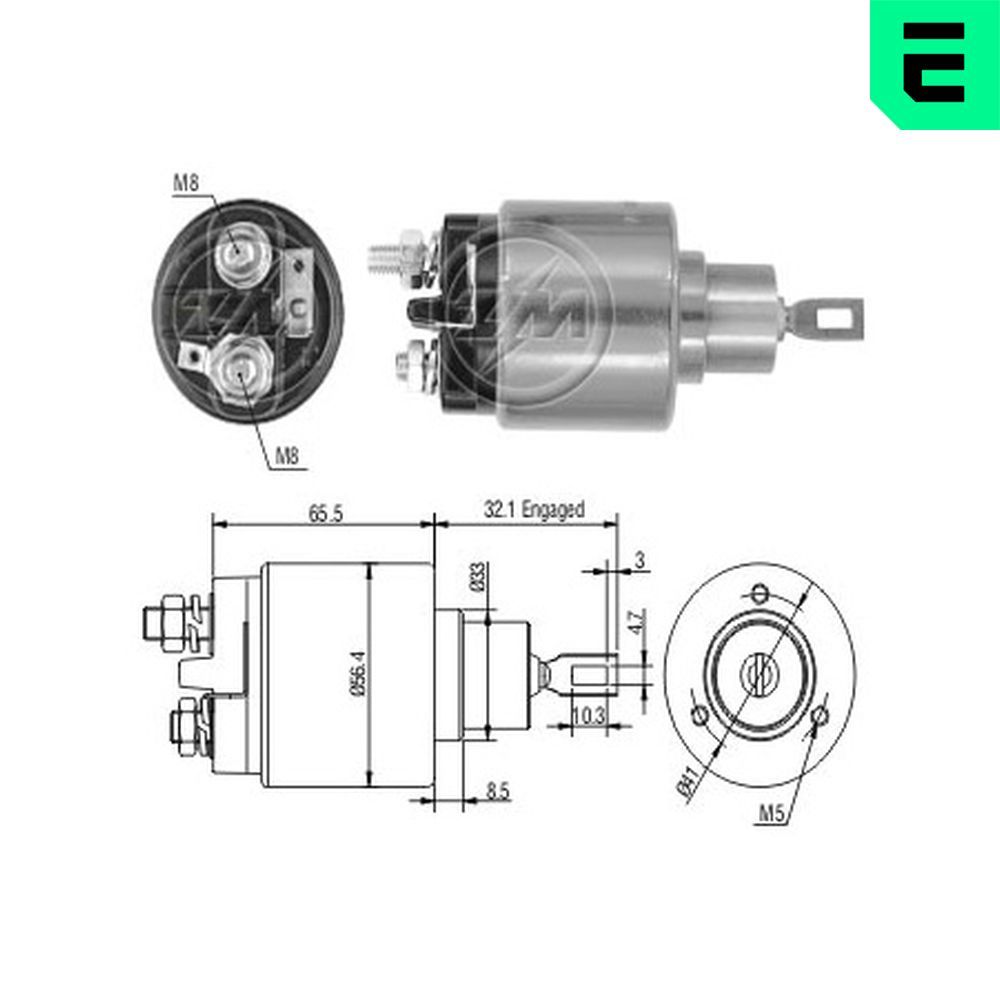 Втягуюче реле стартера ERA ZM575 - zapix