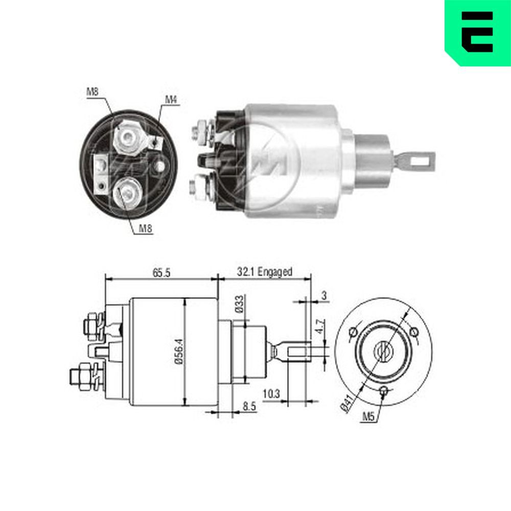 Втягуюче реле стартера ERA ZM578 - zapix