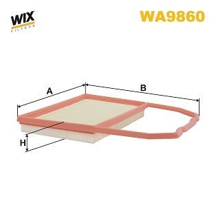 Повітряний фільтр WIX FILTERS WA9860 - zapix