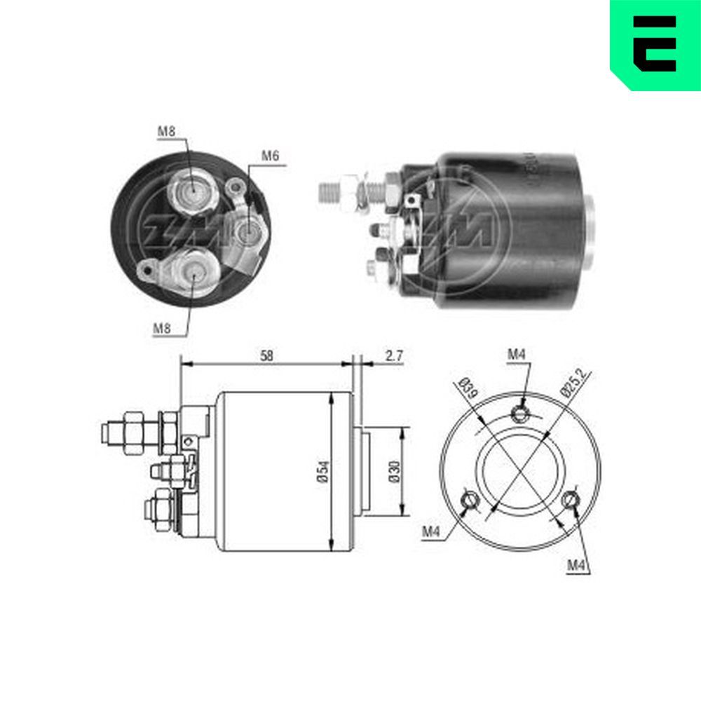 Втягуюче реле стартера ERA ZM590 - zapix