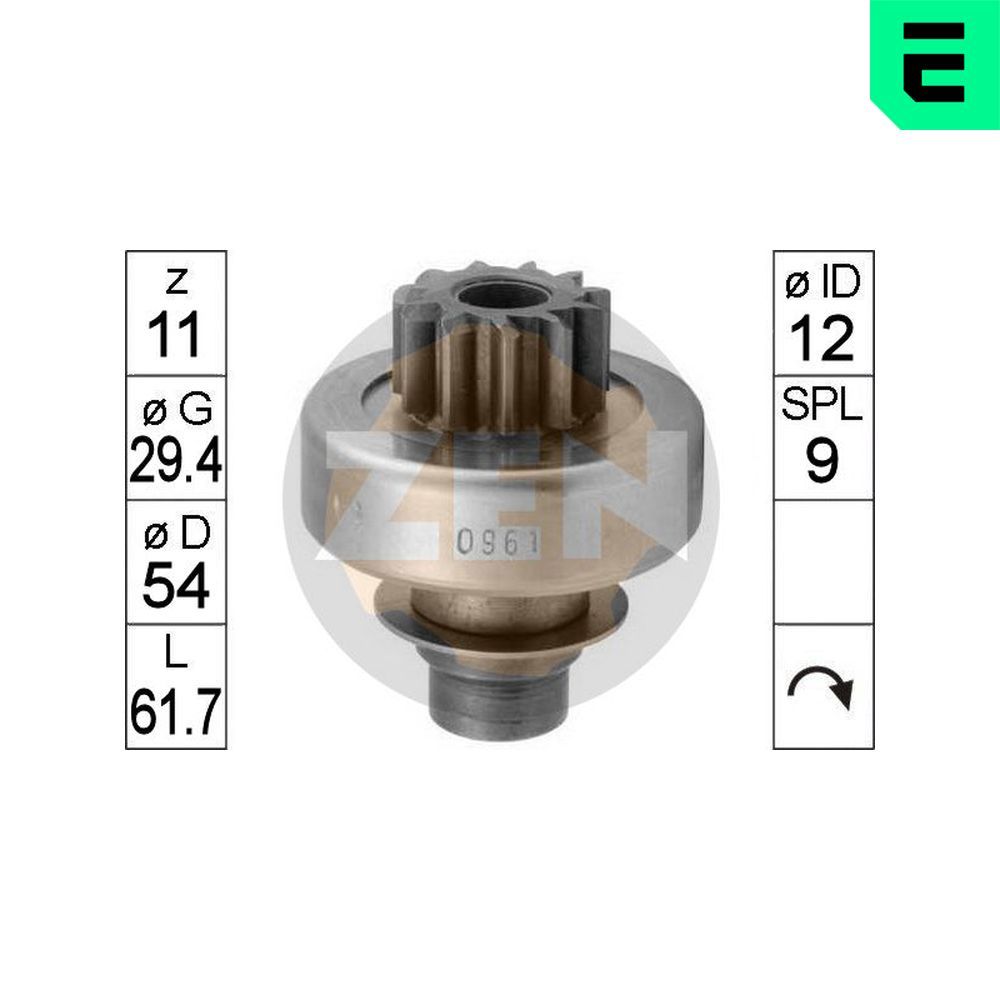 Бендикс стартера ERA ZN0961 - zapix