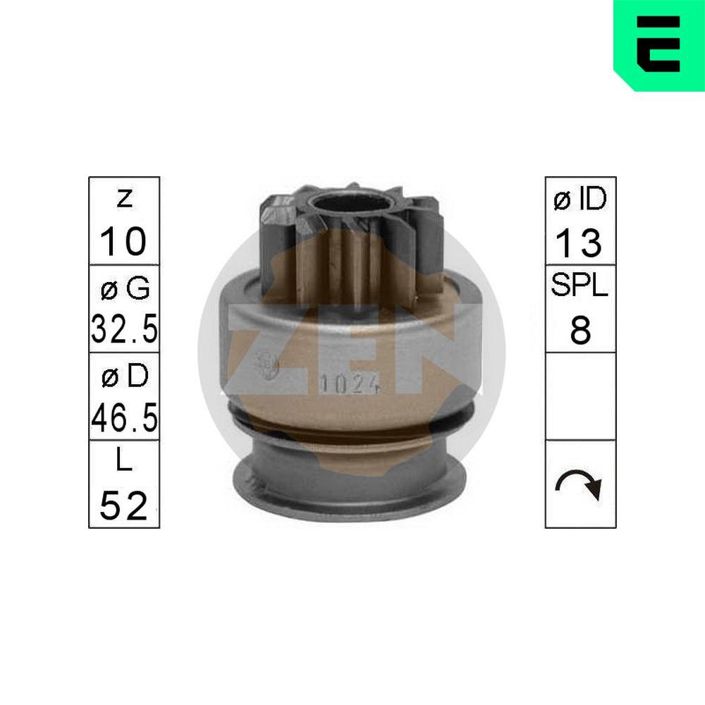 Бендикс стартера ERA ZN1024 - zapix