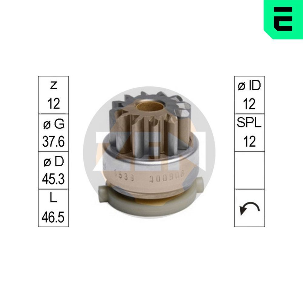 Бендикс стартера ERA ZN1539 - zapix