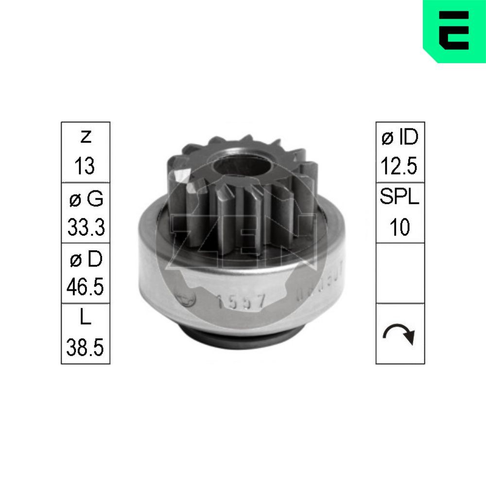 Бендикс стартера ERA ZN1557 - zapix