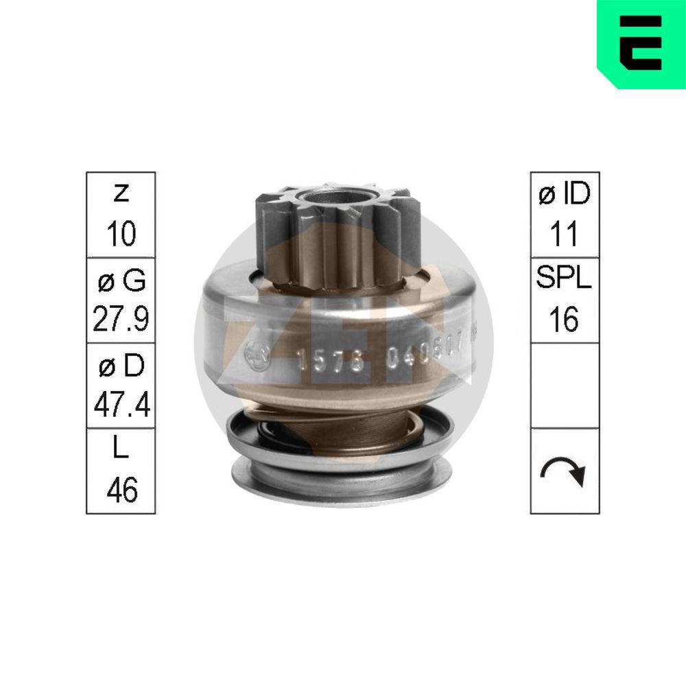 Бендикс стартера ERA ZN1576 - zapix